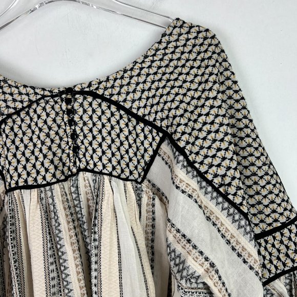 Free People Running On A Dream Top Embroidered Size Large L GUC L2537 - Picture 12 of 16